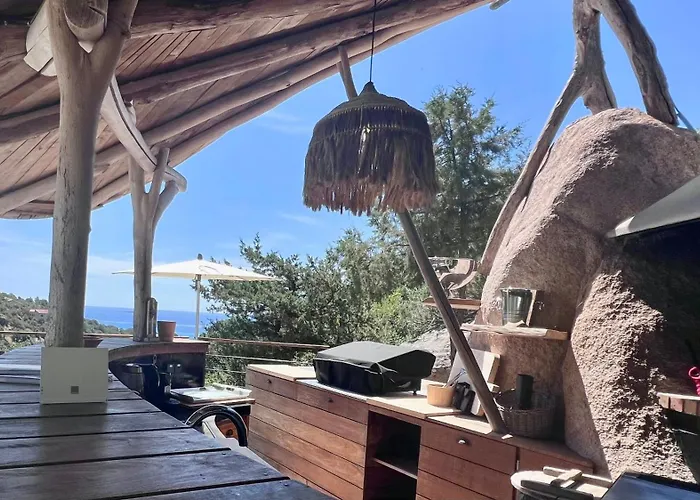 Secluded With Sea View In Palombaggia Ferienhaus *